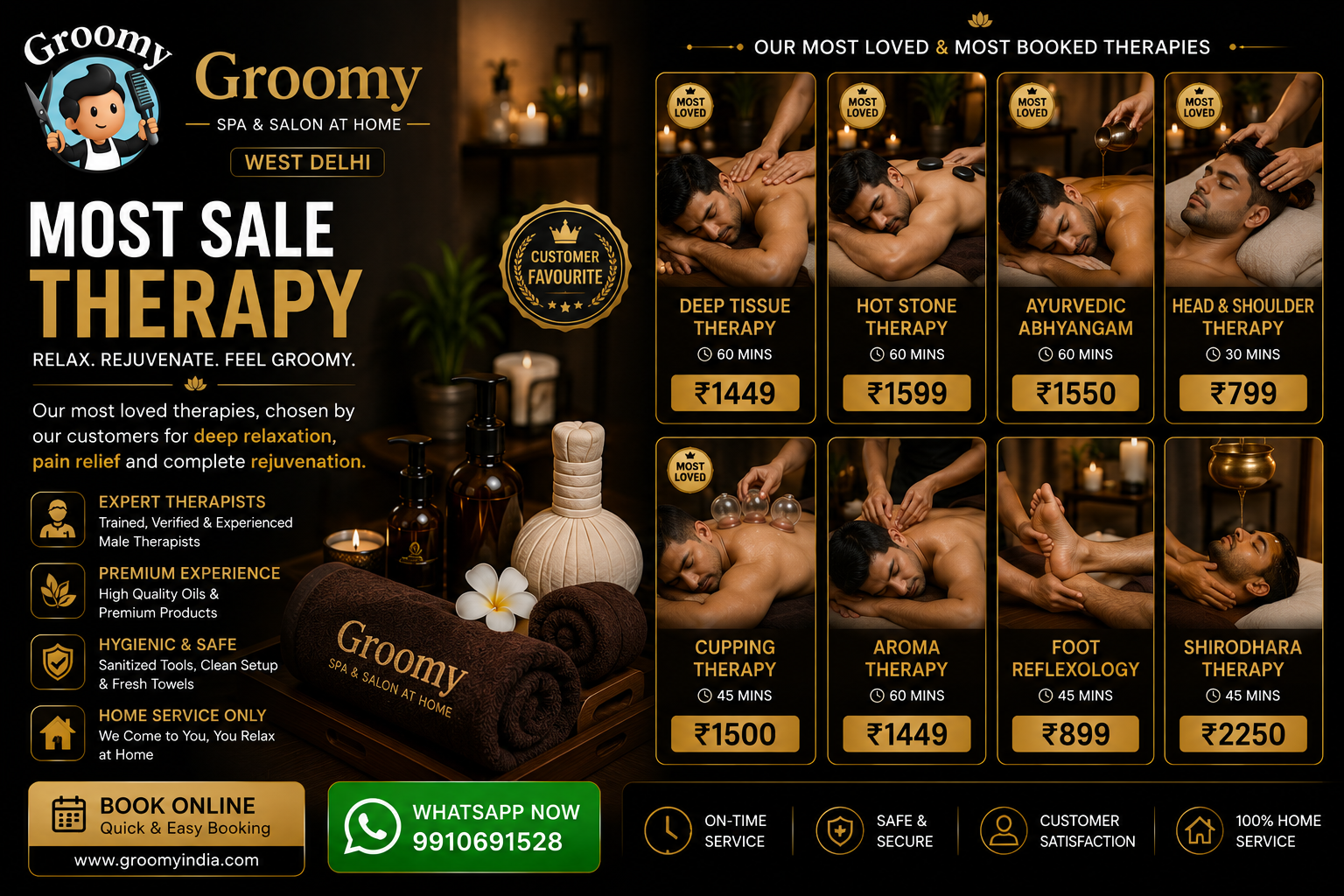 Popular spa therapies in West Delhi