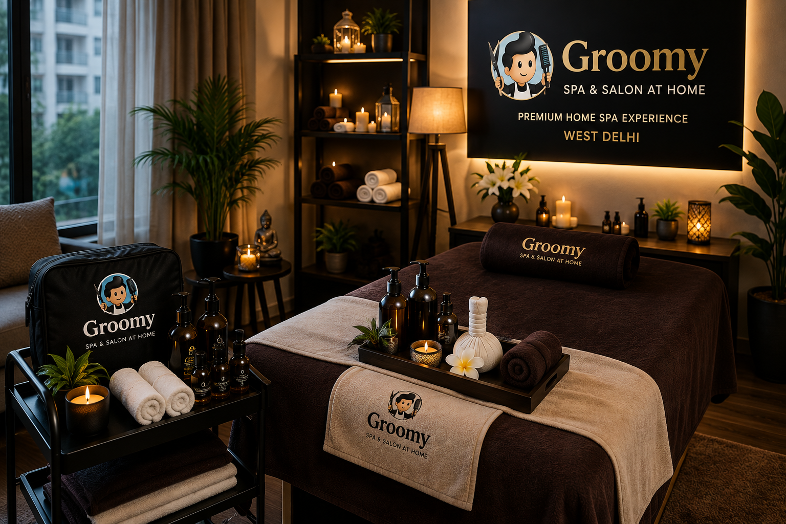Premium home spa setup in West Delhi