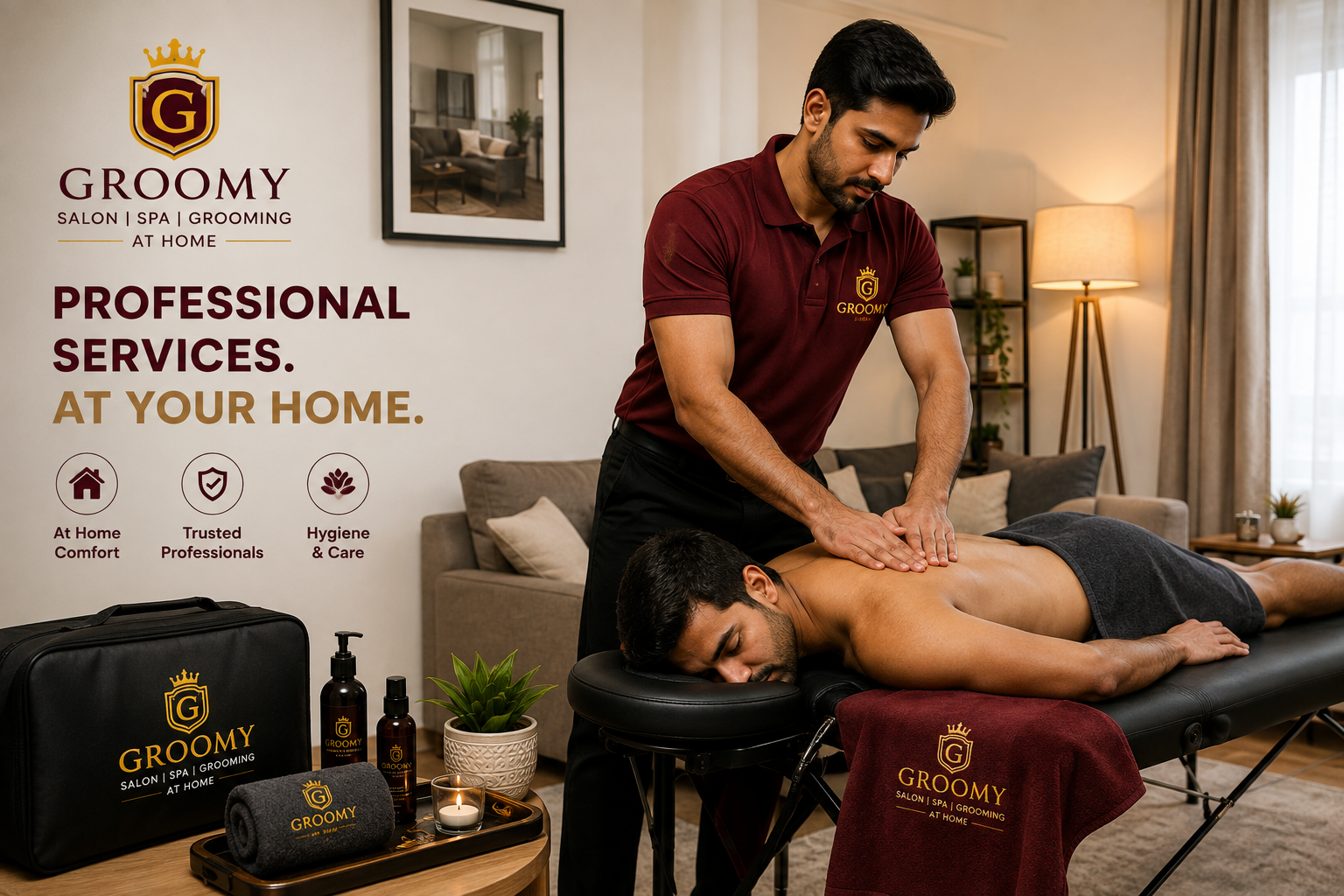 Home service grooming professional
