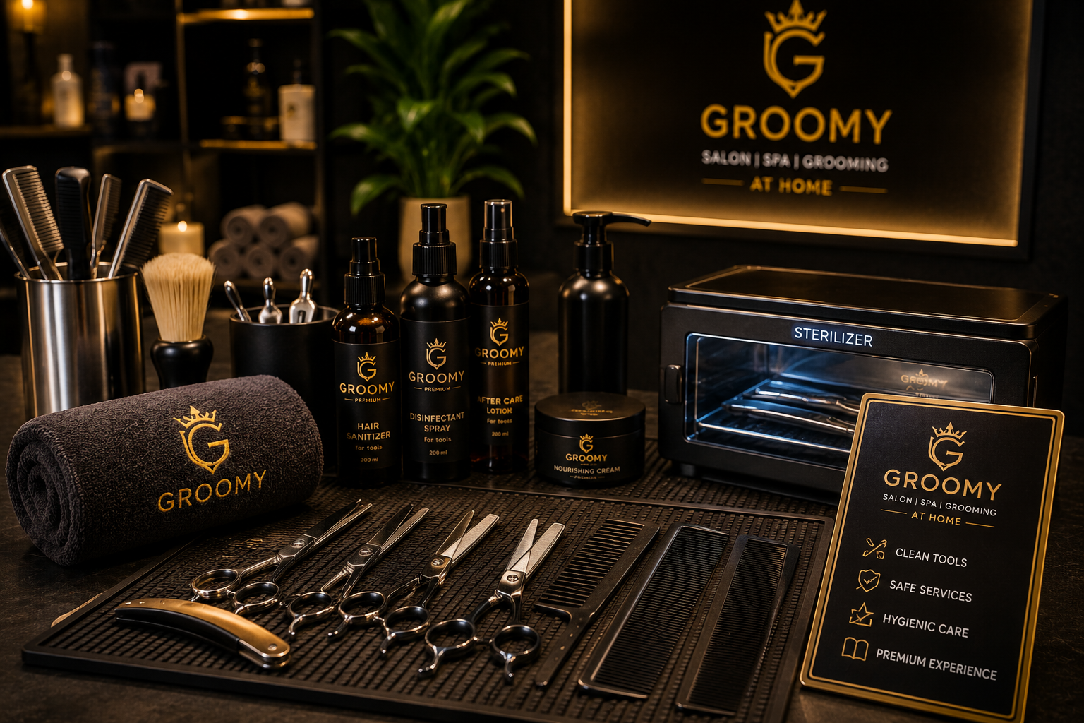 Professional hygiene standards for Groomy partners