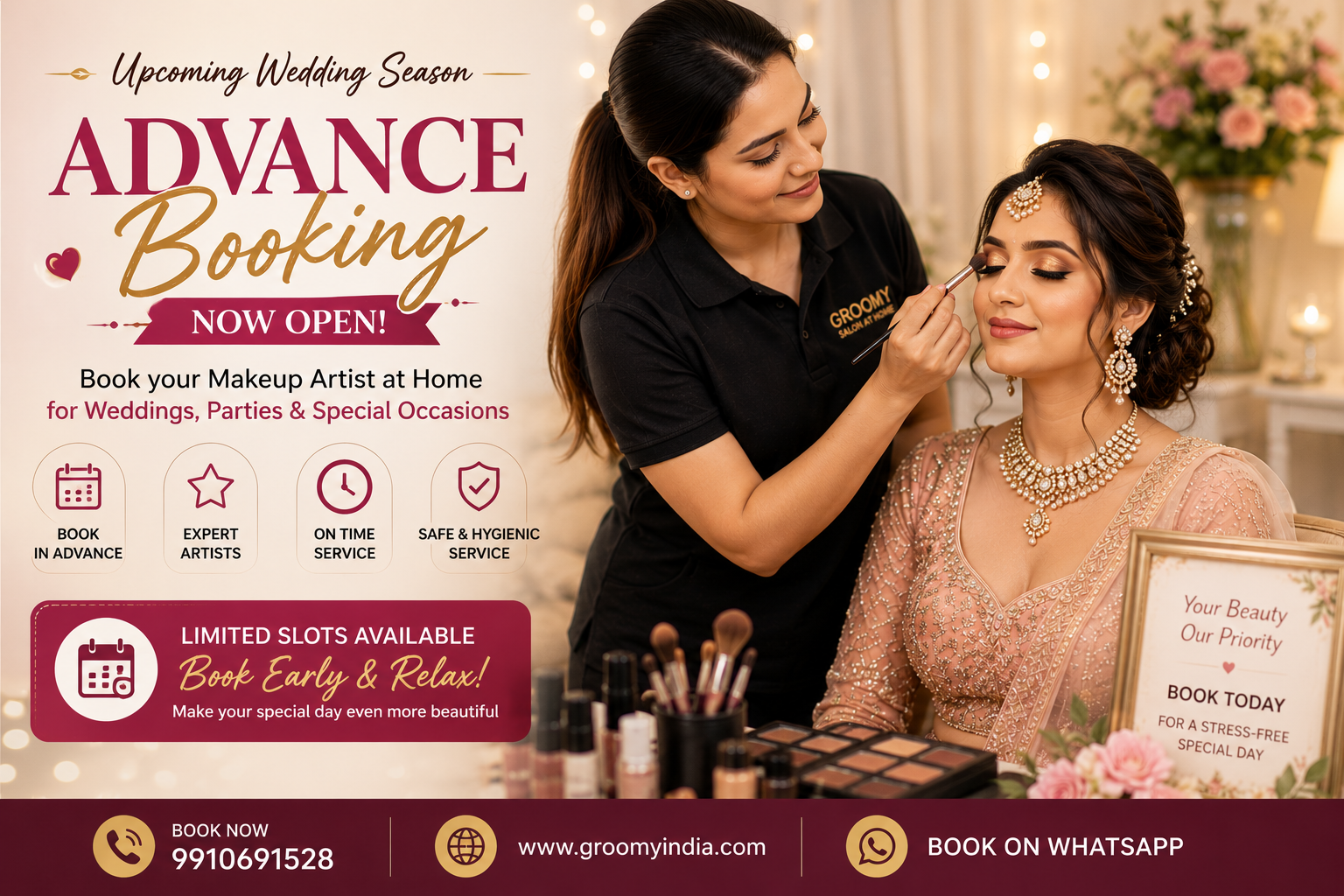 Advance Booking Makeup Artist