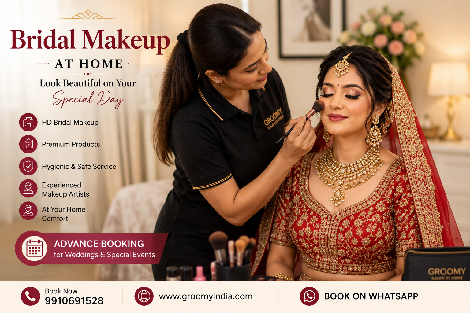 Bridal Makeup Artist at Home