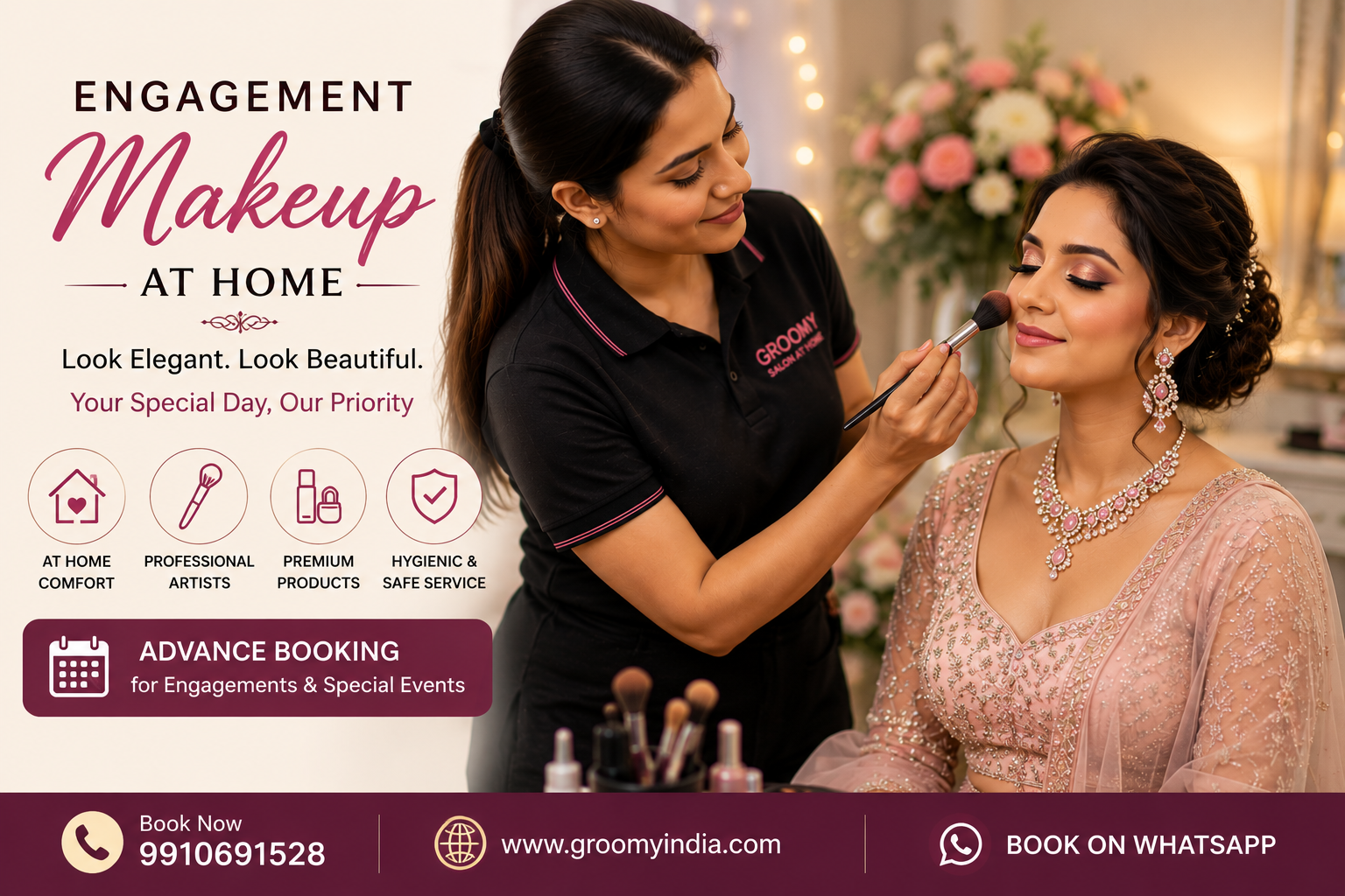 Engagement Makeup at Home