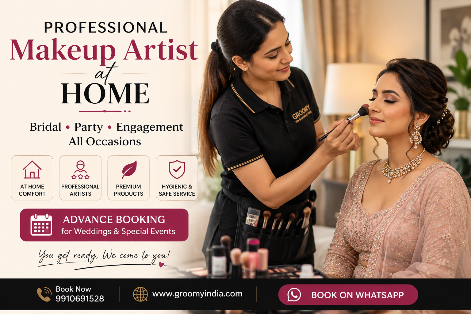 Makeup Artist Service at Home