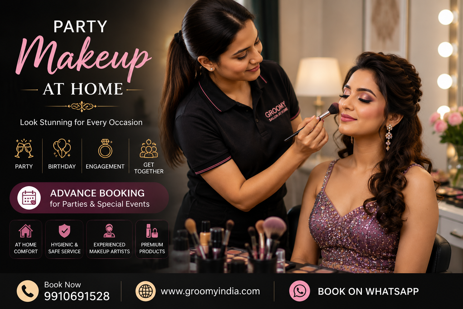 Party Makeup Artist at Home