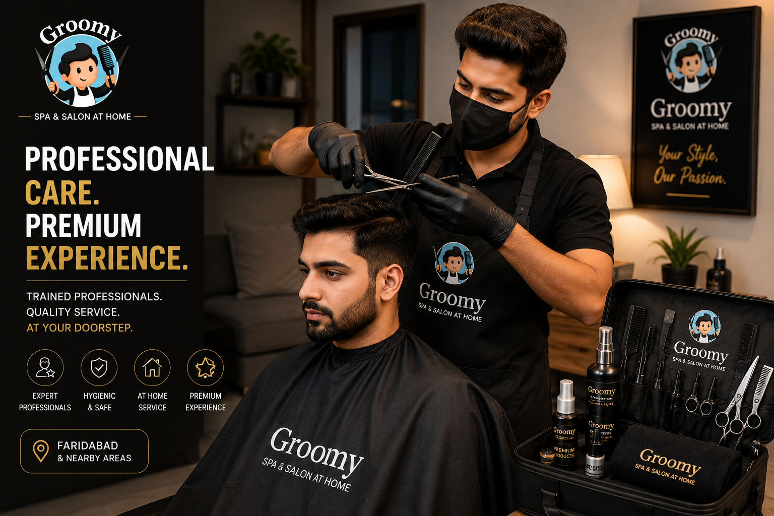 Professional Groomy salon artist in Faridabad