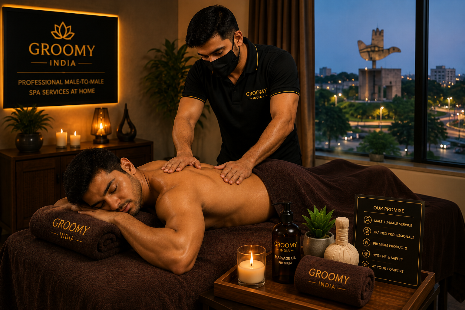 Premium Spa at Home in Chandigarh for Men