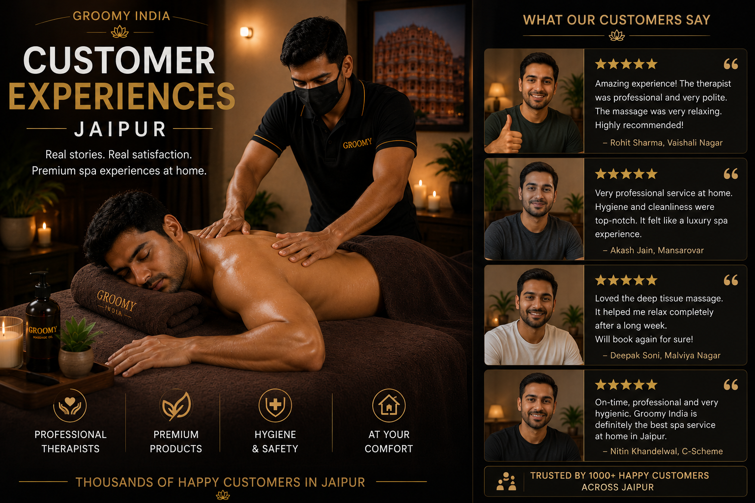 Groomy customer experiences in Jaipur