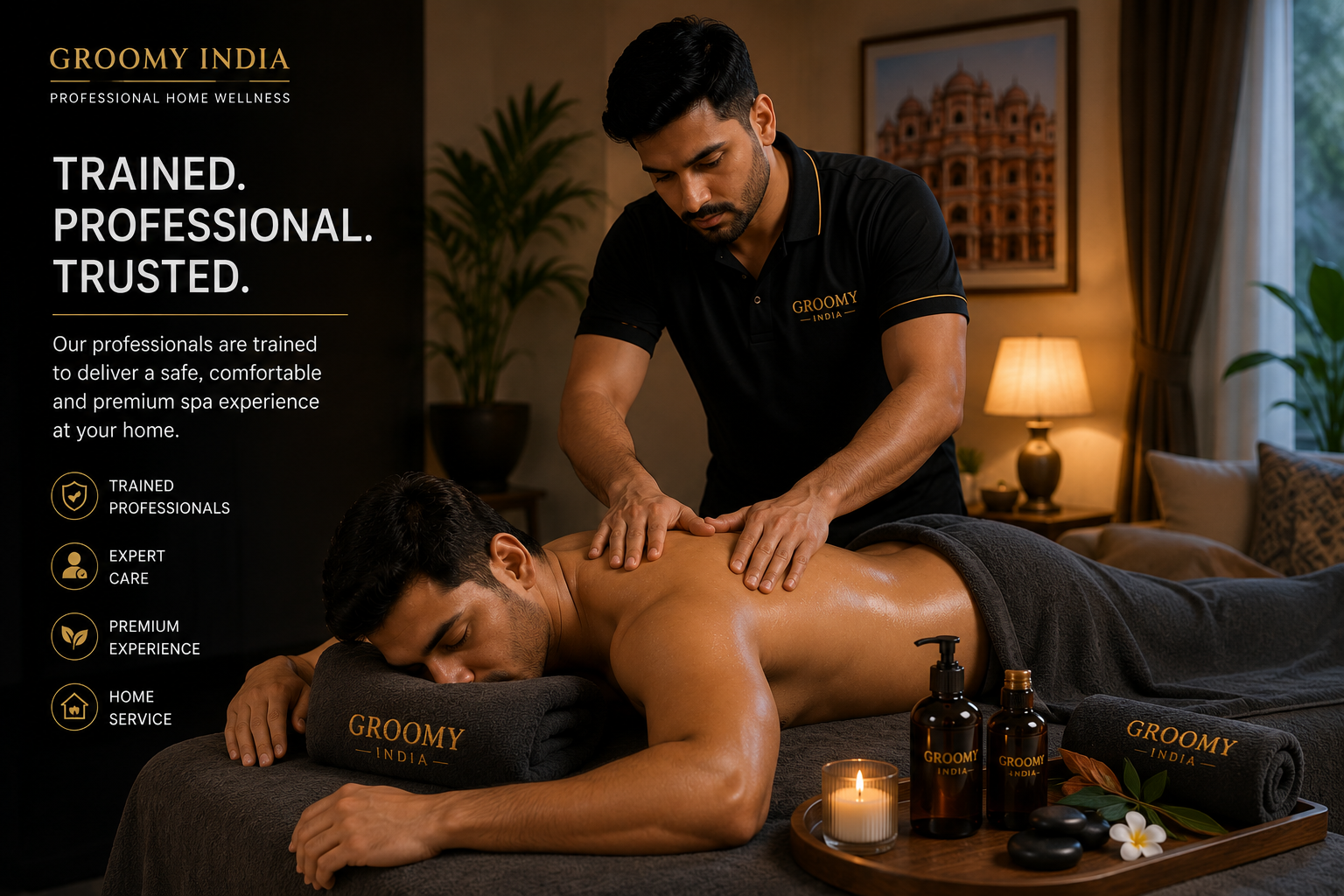 Professional male spa therapist in Jaipur