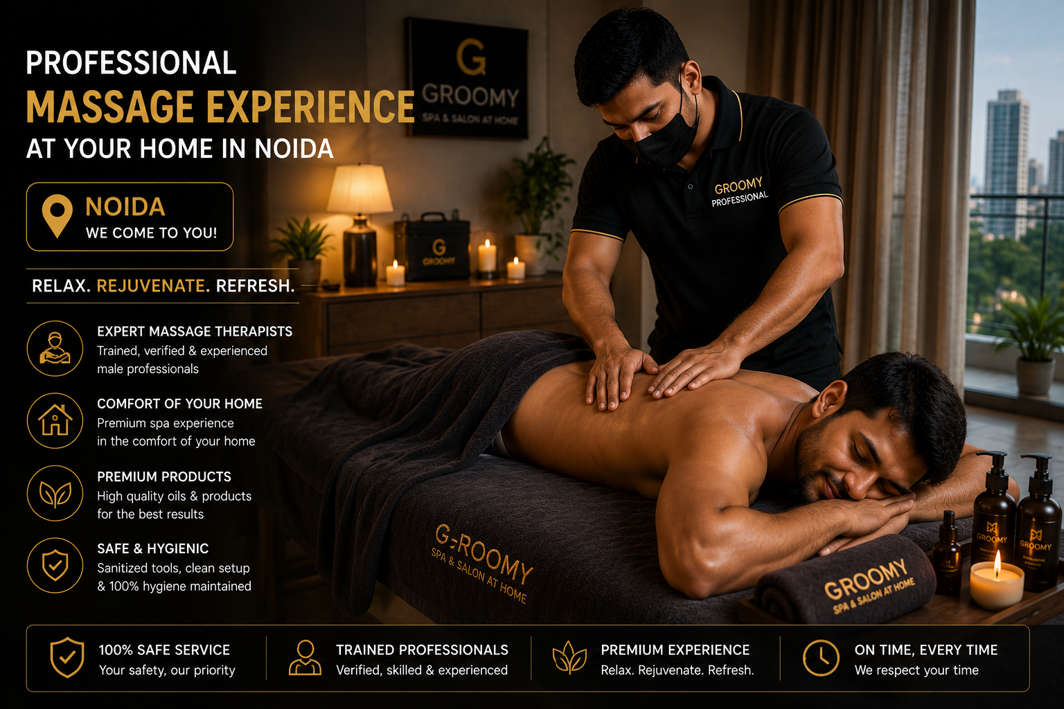 Professional massage experience in Noida