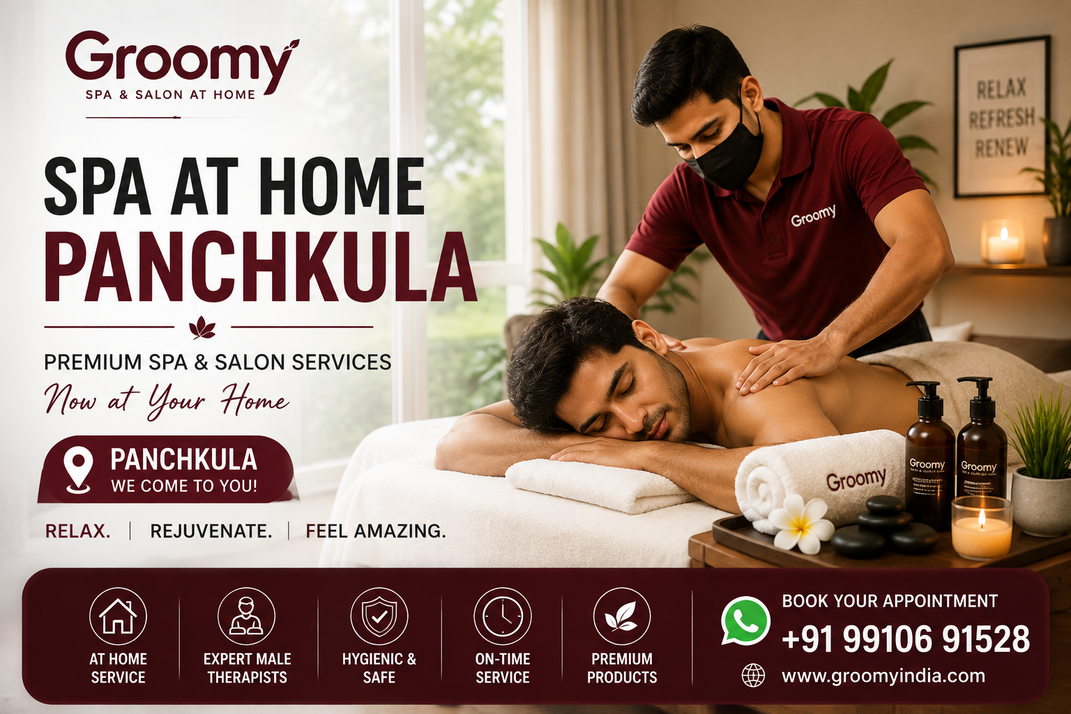 Spa at home service in Panchkula